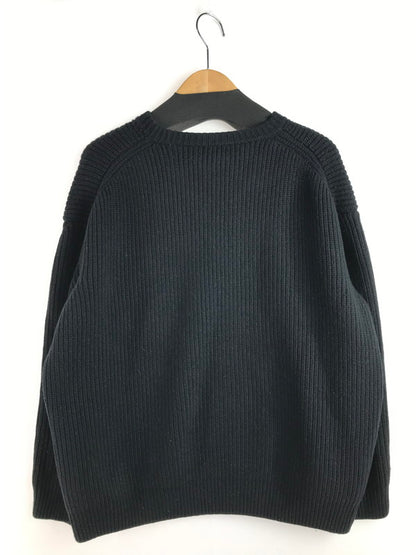 【中古品】【メンズ】 LOGO PATCH OVERSIZED KNIT 2A09T423P ロゴワッペンオーバーサイズニット エディ期 トップス 141-251231-rt-01-tag サイズ：S カラー：ブラック 万代Net店