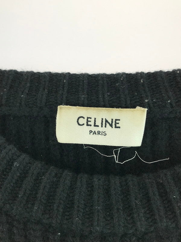 【中古品】【メンズ】 LOGO PATCH OVERSIZED KNIT 2A09T423P ロゴワッペンオーバーサイズニット エディ期 トップス 141-251231-rt-01-tag サイズ：S カラー：ブラック 万代Net店