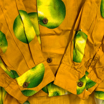 【中古品】【メンズ】 SCRATCH COMPANY スクラッチ カンパニー 90S LS APPLE DESIGN SHIRT ロングスリーブ アップル デザイン シャツ 長袖 トップス 146-241007-mm-02-izu サイズ：下記参照 カラー：オレンジ系 万代Net店