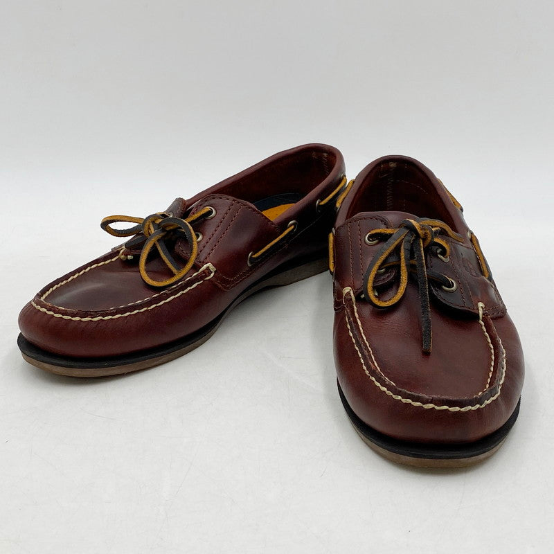 【中古品】【メンズ】 Timberland ティンバーランド 25077 2EYE BOAT SHOES ツーアイボートシューズ 靴 革靴 シューズ 165-241008-ma-11-izu サイズ：27.0cm カラー：ブラウン系 万代Net店