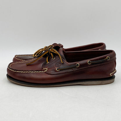 【中古品】【メンズ】 Timberland ティンバーランド 25077 2EYE BOAT SHOES ツーアイボートシューズ 靴 革靴 シューズ 165-241008-ma-11-izu サイズ：27.0cm カラー：ブラウン系 万代Net店