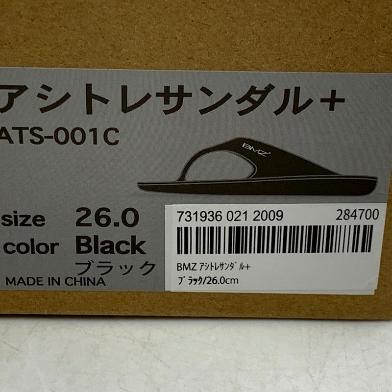 【中古美品】【メンズ/レディース】  BMZ ASITORE SANDAL ATS-001C ビーエムゼット アシトレサンダル シューズ 靴 165-241010-ay-19-izu サイズ：26cm カラー：ブラック 万代Net店