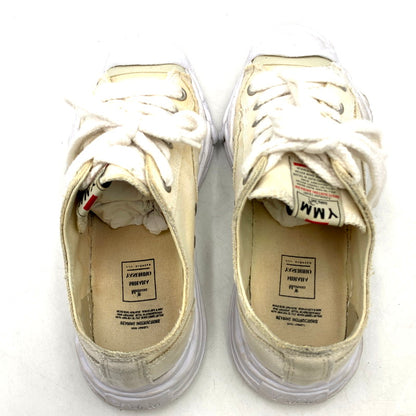 【現状渡し品】【メンズ】  MAISON MIHARA YASUHIRO ORIGINAL SOLE TOE CAP SNEAKER LOW CANVAS A05FW702 メゾンミハラヤスヒロ オリジナル ソール キャンバス ローカット スニーカー シューズ 靴 162-241011-as-08-izu サイズ：42(26.5cm) カラー：ホワイト系 万代Net店