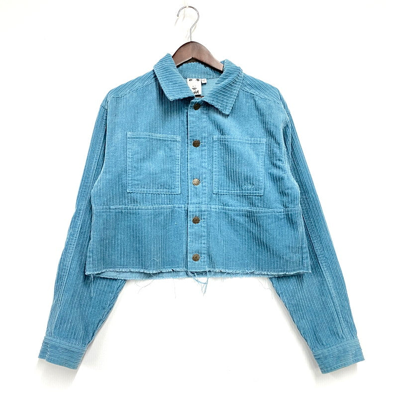 【中古品】【レディース】 X-girl エックスガール CORDUROY JACKET 105223021003 コーデュロイ ジャケット アウター 169-241011-as-23-izu サイズ：S カラー：ブルー系 万代Net店