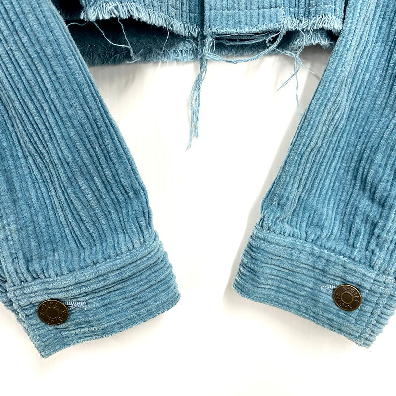 【中古品】【レディース】 X-girl エックスガール CORDUROY JACKET 105223021003 コーデュロイ ジャケット アウター 169-241011-as-23-izu サイズ：S カラー：ブルー系 万代Net店