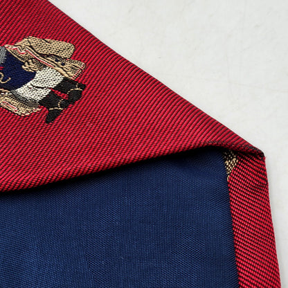 【中古品】【メンズ】 RALPH LAUREN ラルフローレン POLO BEAR NECKTIE ポロ ベア ネクタイ スーツ用 服飾雑貨 小物 208-241013-mm-06-izu カラー：レッド 赤 万代Net店