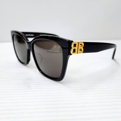 【中古品】【メンズ/レディース】 BALENCIAGA バレンシアガ SUNGLASSES BB102SA サングラス アイウェア 203-241014-as-32-izu サイズ：57口16-145 カラー：ブラック 万代Net店