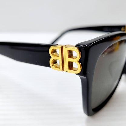 【中古品】【メンズ/レディース】 BALENCIAGA バレンシアガ SUNGLASSES BB102SA サングラス アイウェア 203-241014-as-32-izu サイズ：57口16-145 カラー：ブラック 万代Net店