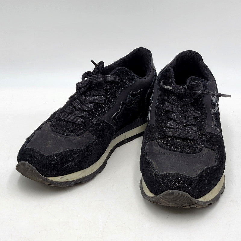【中古品】【メンズ】 ATLANTIC STARS アトランティックスターズ VEGA GLN 81N LOW CUT SNEAKERS ローカットスニーカー 靴 スニーカー シューズ 163-241013-ma-14-izu サイズ：39 カラー：ブラック 万代Net店