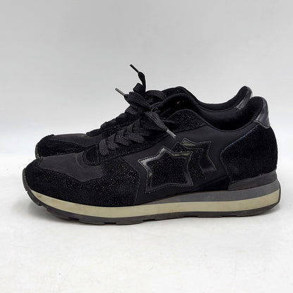 【中古品】【メンズ】 ATLANTIC STARS アトランティックスターズ VEGA GLN 81N LOW CUT SNEAKERS ローカットスニーカー 靴 スニーカー シューズ 163-241013-ma-14-izu サイズ：39 カラー：ブラック 万代Net店