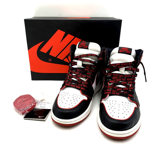 【中古品】【メンズ】 NIKE ナイキ 555088-062 AIR JORDAN 1 RETRO HIGH OG BLOOD LINE エアジョーダン1 レトロ オリジナル ブラッドライン ハイカット スニーカー シューズ 靴 160-241014-mm-06-izu サイズ：27.5cm カラー：ブラック/ホワイト/レッド 万代Net店