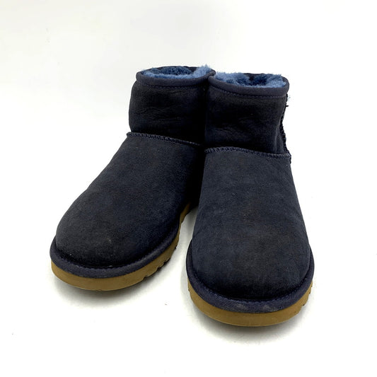 【中古品】【レディース】 UGG アグ 5854 W CLASSIC MINI クラシック ミニ ムートン ブーツ シューズ 靴 167-241014-mm-15-izu サイズ：23cm カラー：ブルー系 万代Net店