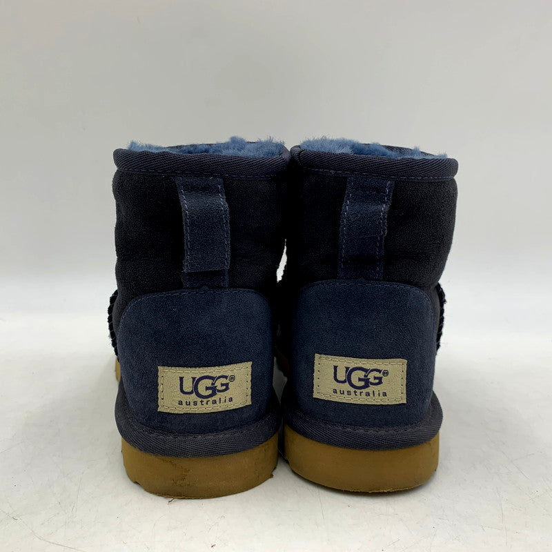 【中古品】【レディース】 UGG アグ 5854 W CLASSIC MINI クラシック ミニ ムートン ブーツ シューズ 靴 167-241014-mm-15-izu サイズ：23cm カラー：ブルー系 万代Net店