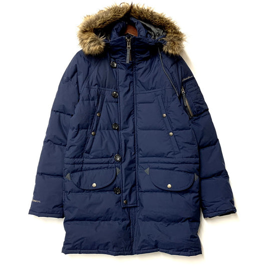 【中古品】【メンズ】 Eddie Bauer エディー・バウアー FILL DOWN PARKA L18F1433 EB650 フィル ダウンパーカー ジャケット アウター 144-241025-as-03-izu サイズ：XS カラー：ネイビー 万代Net店