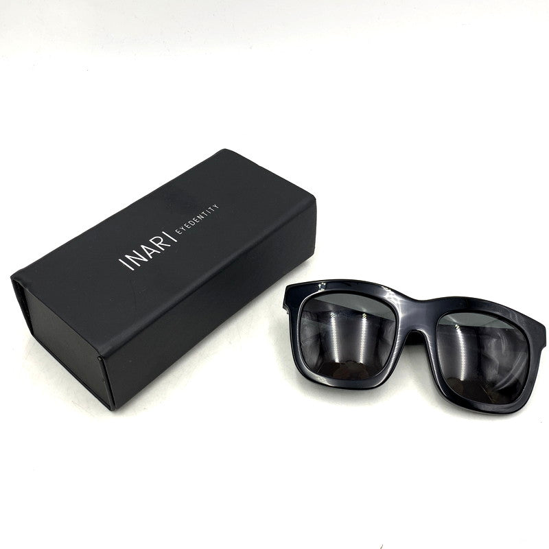 【中古品】【メンズ/レディース】  INARI EYEDENTITY TYPE 1 SUNGLASSES イナリアイデンティティー サングラス 203-241018-as-23-izu サイズ：55□22-145 カラー：ブラック 万代Net店