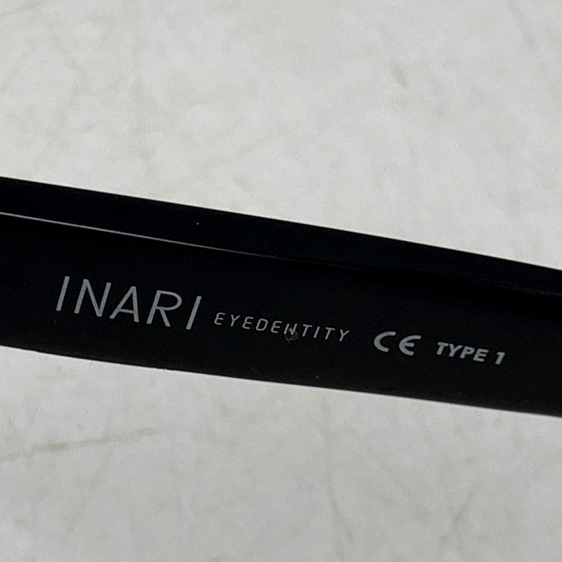 【中古品】【メンズ/レディース】  INARI EYEDENTITY TYPE 1 SUNGLASSES イナリアイデンティティー サングラス 203-241018-as-23-izu サイズ：55□22-145 カラー：ブラック 万代Net店