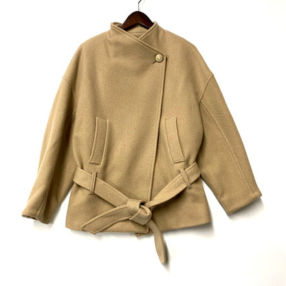 【中古品】【レディース】 ALYSI アリジ コート アウター 169-241022-ay-20-izu サイズ：US 2 カラー：ベージュ 万代Net店