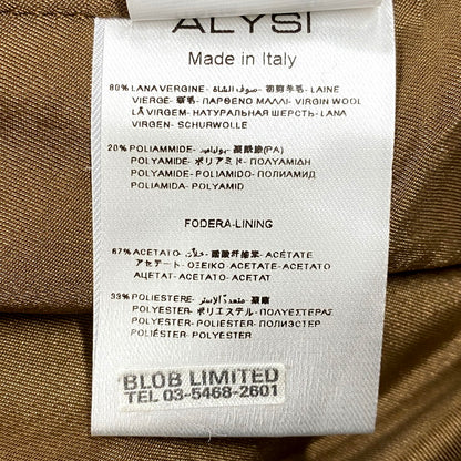 【中古品】【レディース】 ALYSI アリジ コート アウター 169-241022-ay-20-izu サイズ：US 2 カラー：ベージュ 万代Net店