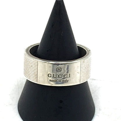 【中古品】【メンズ/レディース】 GUCCI グッチ 163179 925 TM STRIPES RING トレードマークストライプリング 指輪 アクセサリー 服飾雑貨 小物 182-241020-ma-17-izu サイズ：19号 カラー：シルバー 19号 万代Net店