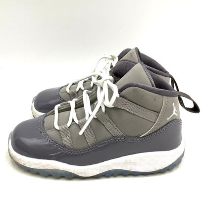 【中古品】【キッズ】 NIKE ナイキ 378040-005 TD AIR JORDAN 11 エアジョーダン COOL GREY クールグレー スニーカー シューズ 靴 173-241020-mm-03-izu サイズ：14.0cm カラー：グレー 万代Net店