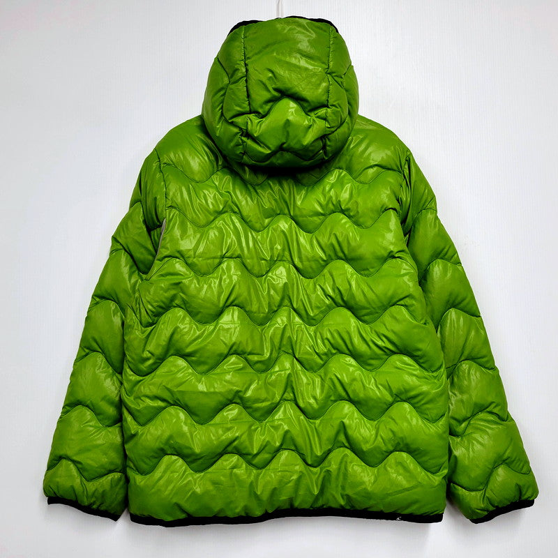 【中古品】【メンズ】  O'NEILL 00S WAVE QUILTING HOODED DOWN JACKET 9049 オニール ウェーブ キルティング フーデッド ダウンジャケット アウター 146-241023-as-40-izu サイズ：L カラー：グリーン 万代Net店