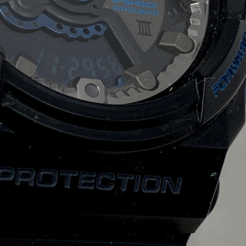 【中古品】【メンズ/レディース】 G-SHOCK ジーショック 30th Anniversary INITIAL BLUE GA-303B 30周年記念モデル イニシャルブルー アナデジ 腕時計 196-241129-as-12-izu カラー：ブルー×ブラック 万代Net店