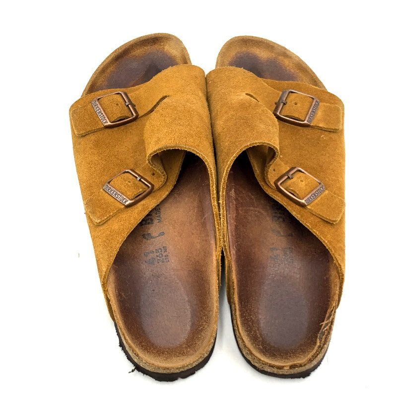 【現状渡し品】【メンズ】 BIRKENSTOCK ビルケンシュトック ZURICH SUEDE LEATHER SANDAL チューリッヒ スエード レザー サンダル シューズ 靴 165-241028-as-52-izu サイズ：26.5cm カラー：ブラウン系 万代Net店