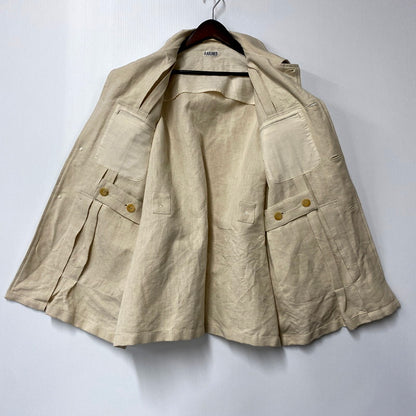 【中古品】【メンズ】  RAKINES 21SS HEMP SAFARI JACKET 05S21HN047B ラキネス ヘンプ サファリジャケット アウター 140-241023-as-09-izu サイズ：2 カラー：アイボリー 万代Net店