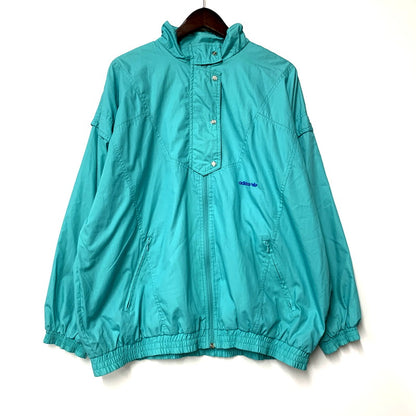 【中古品】【メンズ】 adidas アディダス 80S-90S JACKET ジャケット アウター 銀タグ 146-241028-as-21-izu サイズ：XXL カラー：ブルー系 万代Net店