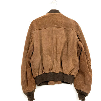 【中古品】【メンズ】 schott ショット 90S SUEDE LEATHER JACKET 2012327 スエードレザージャケット USA製 茶タグ アウター 146-241025-ay-02-izu サイズ：42 カラー：ブラウン 万代Net店