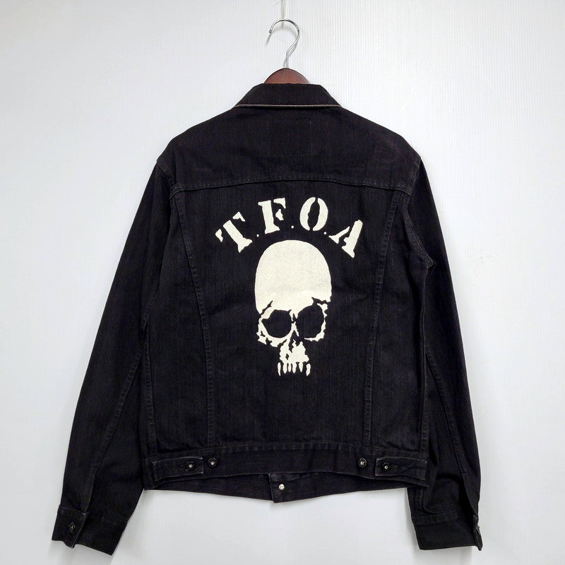 【中古品】【メンズ】  TASUKI JEANS タスキジーンズ T.F.O.A DENIM JACKET デニムジャケット アウター 145-241028-as-35-izu サイズ：40 カラー：ブラック 万代Net店