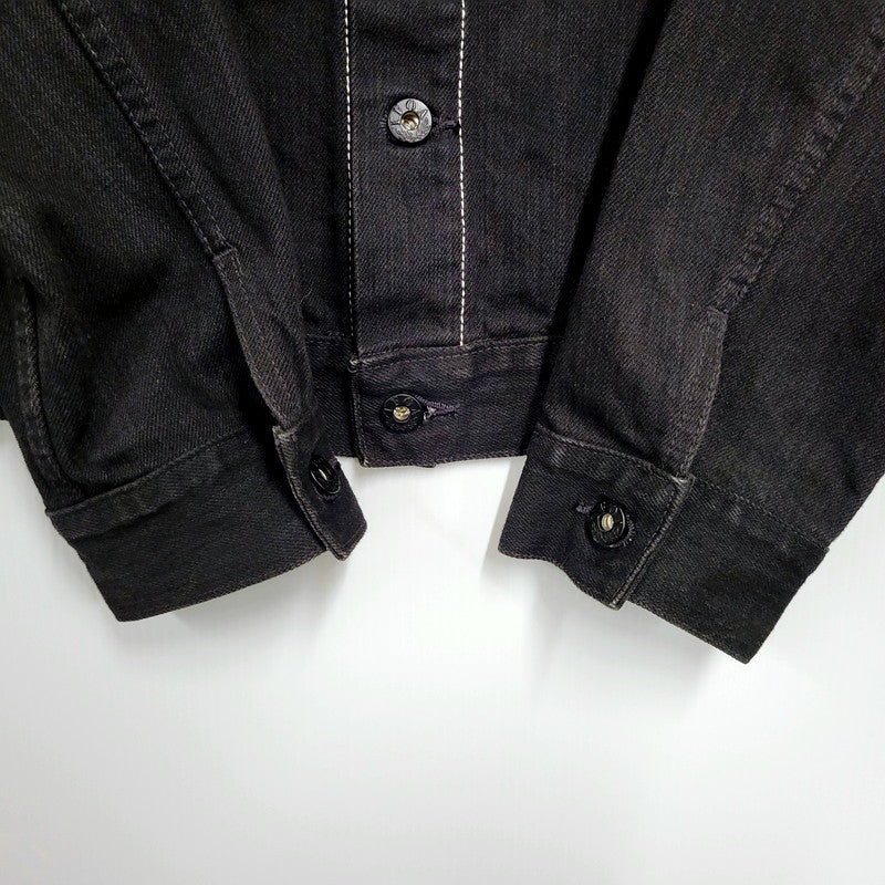 【中古品】【メンズ】  TASUKI JEANS タスキジーンズ T.F.O.A DENIM JACKET デニムジャケット アウター 145-241028-as-35-izu サイズ：40 カラー：ブラック 万代Net店