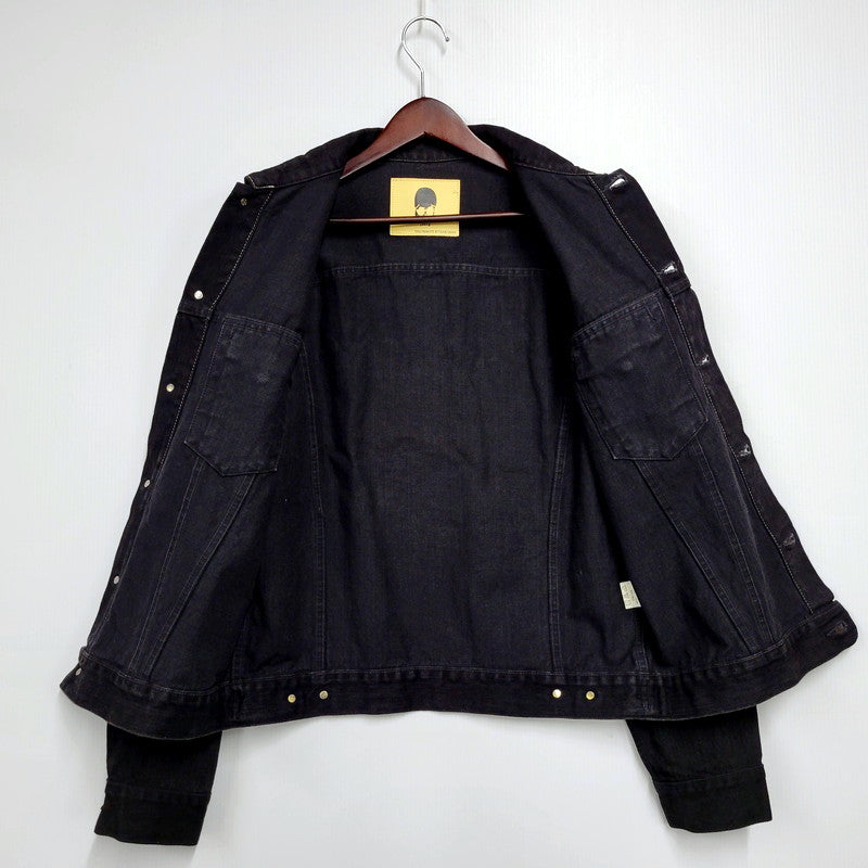 【中古品】【メンズ】  TASUKI JEANS タスキジーンズ T.F.O.A DENIM JACKET デニムジャケット アウター 145-241028-as-35-izu サイズ：40 カラー：ブラック 万代Net店