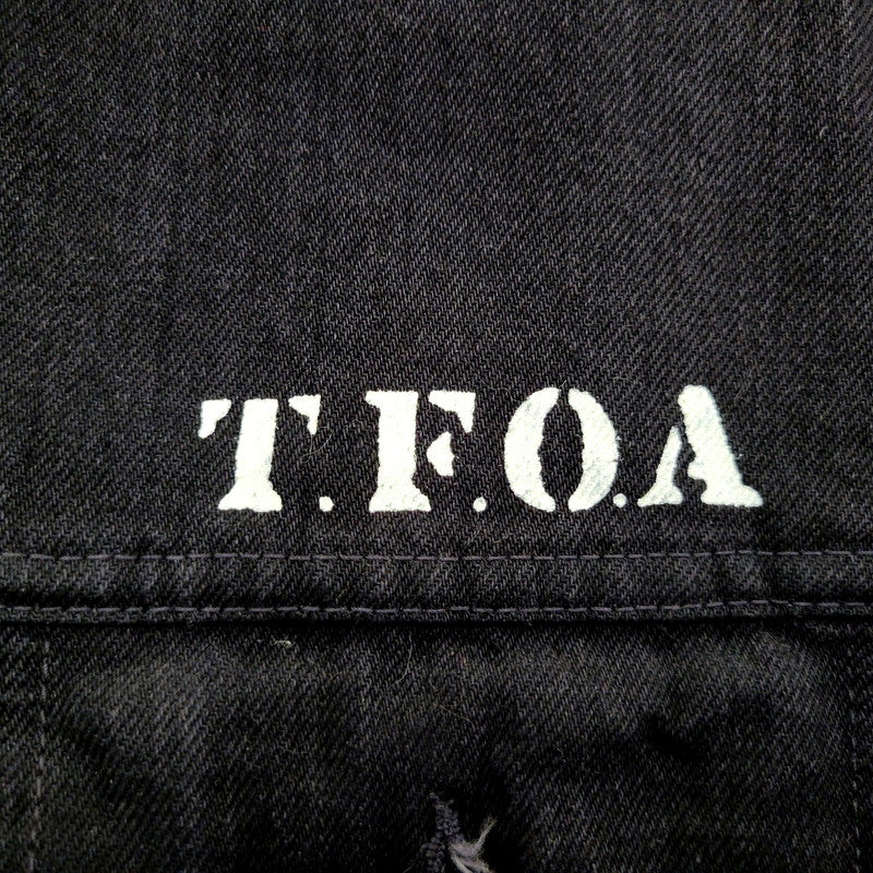 【中古品】【メンズ】  TASUKI JEANS タスキジーンズ T.F.O.A DENIM JACKET デニムジャケット アウター 145-241028-as-35-izu サイズ：40 カラー：ブラック 万代Net店