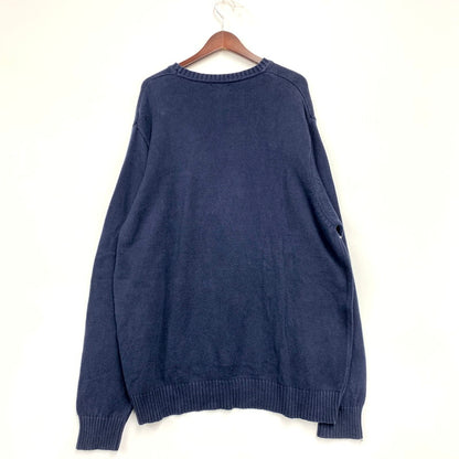 【中古品】【メンズ】 ALEXANDER JULIAN COLOURS アレクサンダージュリアンカラーズ KNIT SWEATER ニットセーター トップス 長袖 146-241116-ma-17-izu サイズ：2XL カラー：ネイビー 万代Net店
