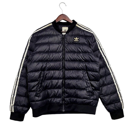 【中古品】【メンズ】 adidas アディダス SUPERSTAR 3LINE QUILTING DOWN JACKET FL0004 スーパースター 3ライン キルティング ダウンジャケット アウター 148-241028-as-37-izu サイズ：O カラー：ブラック 万代Net店