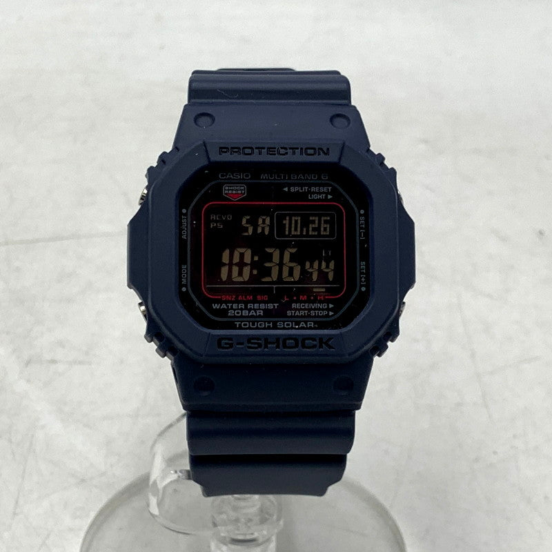 【中古美品】【メンズ/レディース】 G-SHOCK ジーショック 5600 SERIES DIGITAL GW-M5610U 5600シリーズ デジタル ソーラー 腕時計 196-241026-ay-11-izu カラー：ブラック×ネイビー 万代Net店