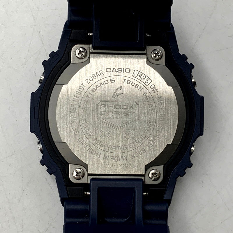 【中古美品】【メンズ/レディース】 G-SHOCK ジーショック 5600 SERIES DIGITAL GW-M5610U 5600シリーズ デジタル ソーラー 腕時計 196-241026-ay-11-izu カラー：ブラック×ネイビー 万代Net店