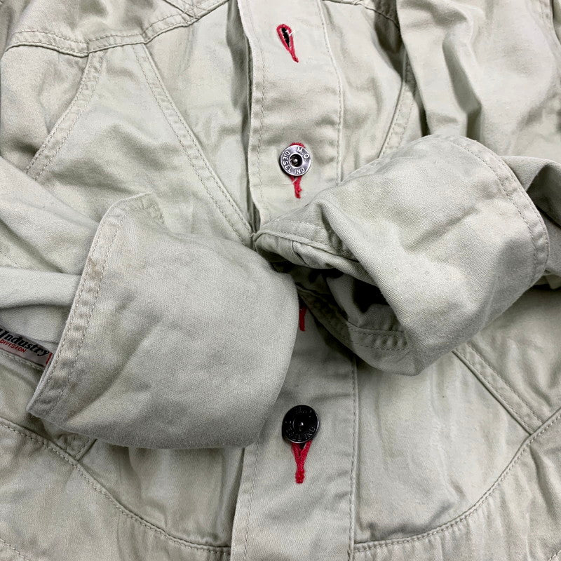 【中古品】【メンズ】 DIESEL ディーゼル RACE UP DETAIL JACKET レースアップディテールジャケット アウター 141-241026-ay-18-izu サイズ：S カラー：ベージュ系 万代Net店