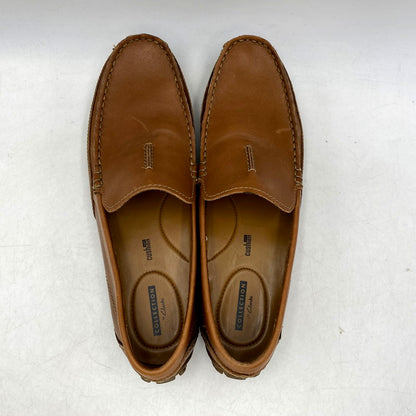 【中古品】【メンズ】 Clarks クラークス 26136933 BENERO RACE ベネロレース スリッポン ローファー シューズ 靴 165-241029-mm-09-izu サイズ：27.5cm カラー：ブラウン 茶 万代Net店