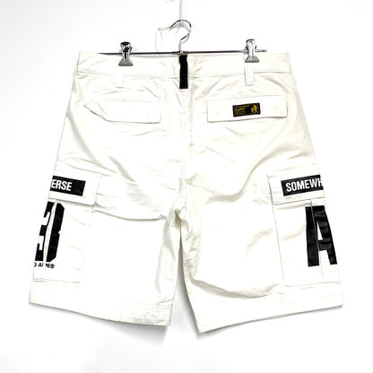 【中古品】【メンズ】 A BATHING APE アベイシングエイプ A WORKING APE CARGO SHORTS AAPSPMG6107XX カーゴショーツ ショートパンツ ボトムス 153-241101-as-14-izu サイズ：XL カラー：ホワイト 万代Net店