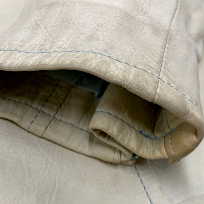 【現状渡し品】【レディース】 ISAMUKATAYAMA BACKLASH イサムカタヤマバックラッシュ COWHIDE LEATHER JACKET カウハイド レザージャケット アウター 168-241028-as-42-izu サイズ：０ カラー：クリーム 万代Net店