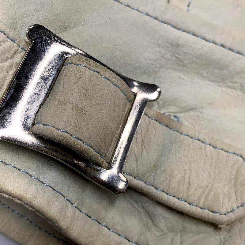 【現状渡し品】【レディース】 ISAMUKATAYAMA BACKLASH イサムカタヤマバックラッシュ COWHIDE LEATHER JACKET カウハイド レザージャケット アウター 168-241028-as-42-izu サイズ：０ カラー：クリーム 万代Net店