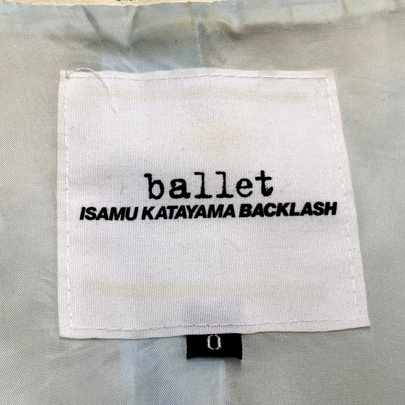 【現状渡し品】【レディース】 ISAMUKATAYAMA BACKLASH イサムカタヤマバックラッシュ COWHIDE LEATHER JACKET カウハイド レザージャケット アウター 168-241028-as-42-izu サイズ：０ カラー：クリーム 万代Net店