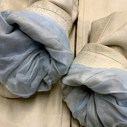 【現状渡し品】【レディース】 ISAMUKATAYAMA BACKLASH イサムカタヤマバックラッシュ COWHIDE LEATHER JACKET カウハイド レザージャケット アウター 168-241028-as-42-izu サイズ：０ カラー：クリーム 万代Net店