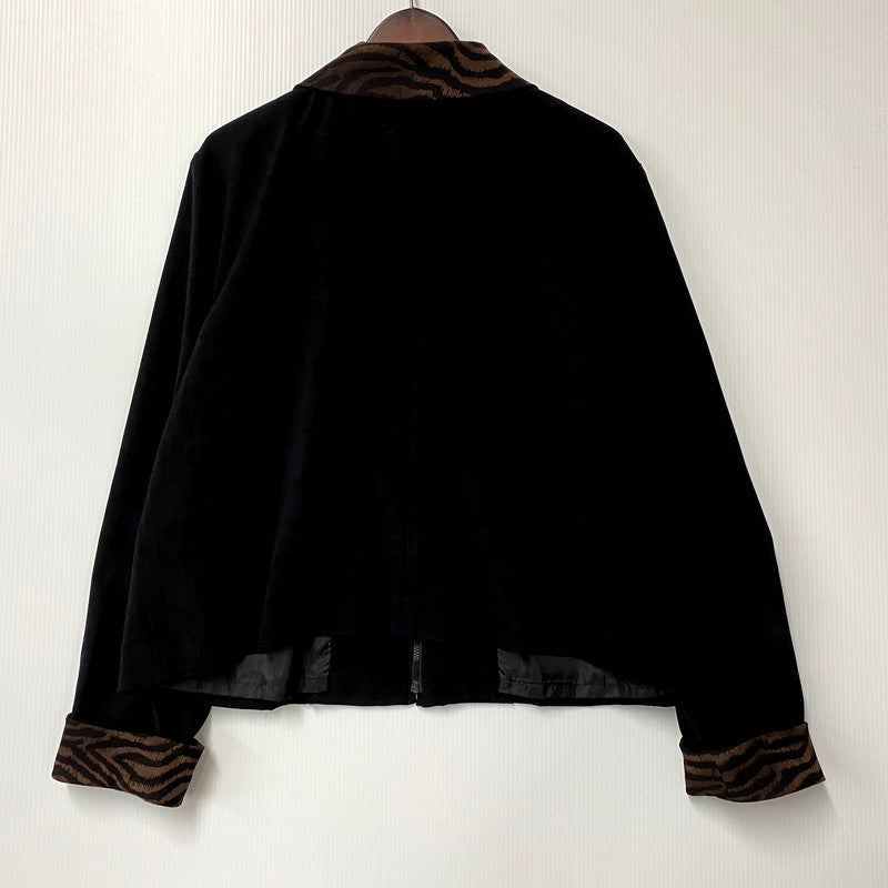 【中古品】【メンズ】  USED ZIP-UP BLOUSON ジップアップ ブルゾン ジャケット アウター 146-241101-as-49-izu カラー：ブラック 万代Net店