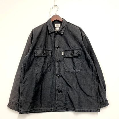 【中古品】【メンズ】 GUNG HO ガンホー UTILITY SHIRT JACKET 223-1558 ユーティリティー シャツジャケット アウター 144-241101-as-25-izu サイズ：L カラー：ブラック 万代Net店