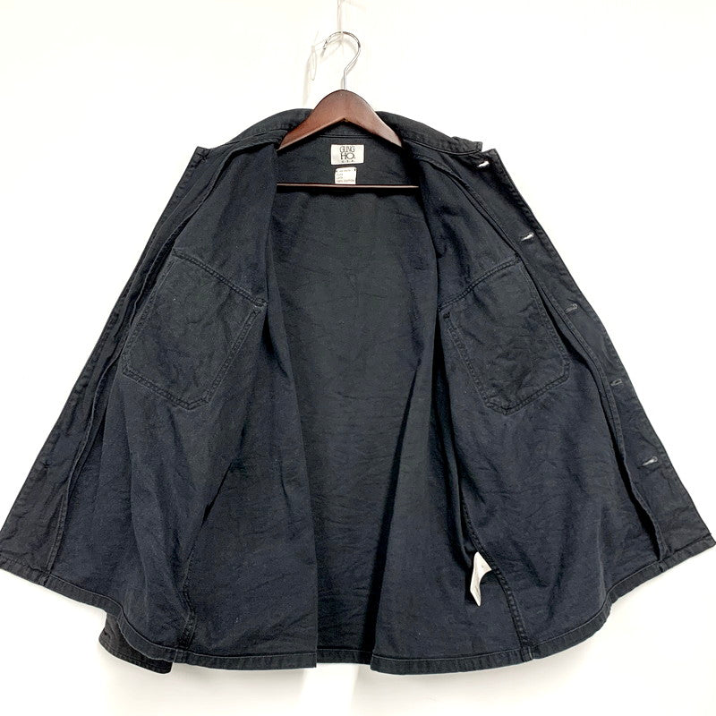 【中古品】【メンズ】 GUNG HO ガンホー UTILITY SHIRT JACKET 223-1558 ユーティリティー シャツジャケット アウター 144-241101-as-25-izu サイズ：L カラー：ブラック 万代Net店