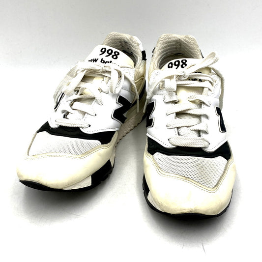 【中古品】【メンズ】 NEW BALANCE ニューバランス U998TI/998 WHITE/BLACK スニーカー シューズ 靴 163-241029-mm-15-izu サイズ：27.5cm カラー：ホワイト /ブラック 万代Net店