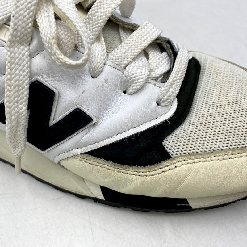 【中古品】【メンズ】 NEW BALANCE ニューバランス U998TI/998 WHITE/BLACK スニーカー シューズ 靴 163-241029-mm-15-izu サイズ：27.5cm カラー：ホワイト /ブラック 万代Net店